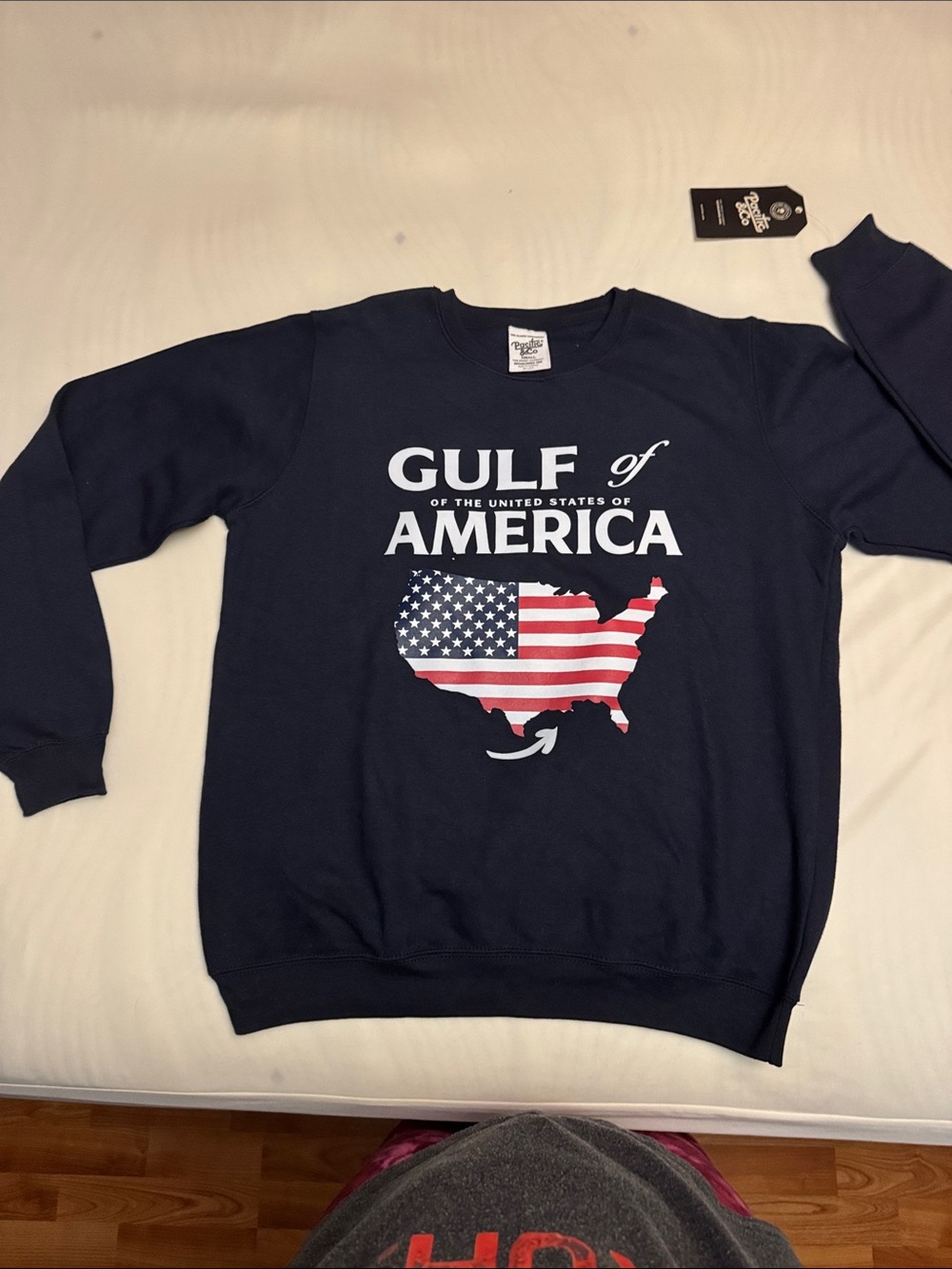 GULF of AMERICA Navy Graphic Crewneck Sweatshirt